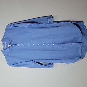 Anthropologie Maeve Blue long shirtdress